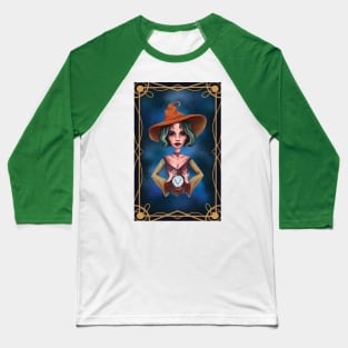 Green hair taurus witch Baseball T-Shirt